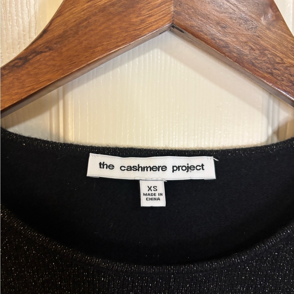 The Cashmere Project Black Cashmere Peplum Sweater black size XS - Picture 5 of 10